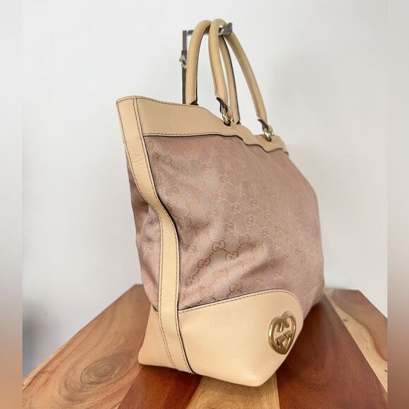 Pre-Owned Gucci Monogram Lovely Heart Top Handle Pink - Picture 3 of 12
